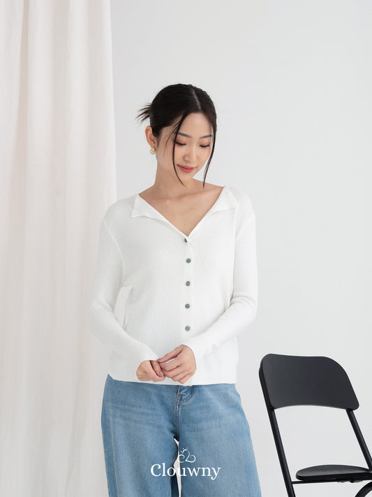 Ritsuki Button Longsleeve - White