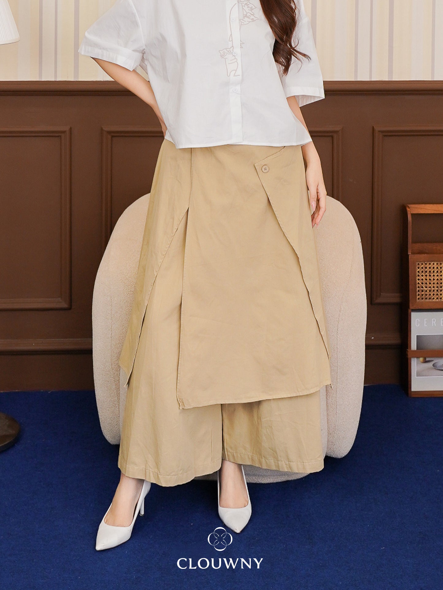 Naoki Layer Pants - Khaki