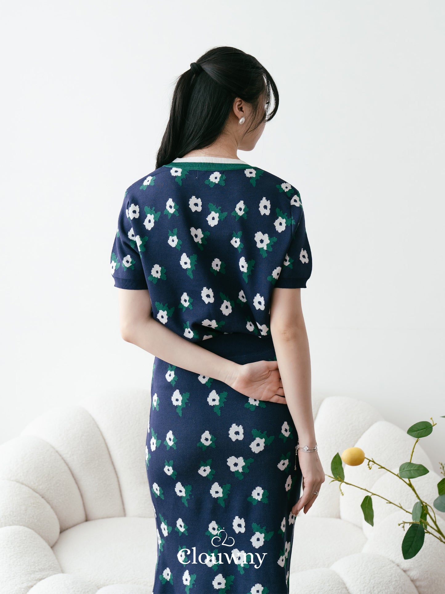 Sakura Knit Set - Navy