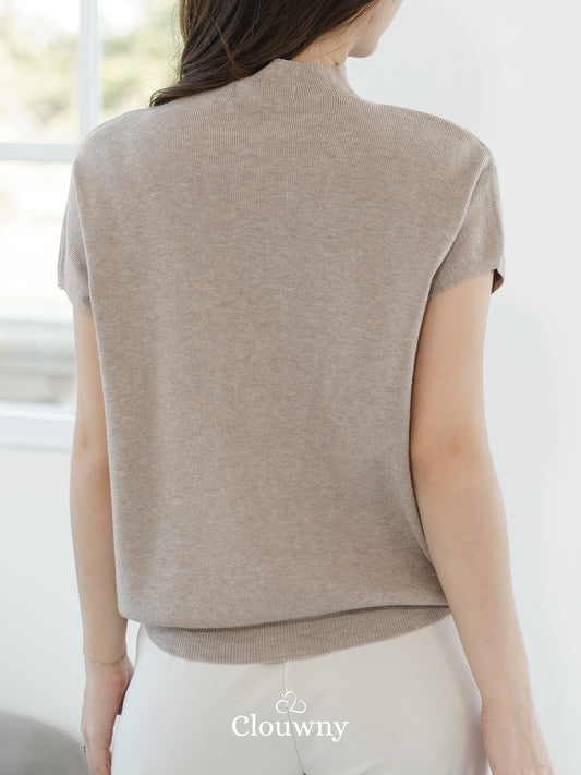 Semi Turtle Top - Beige