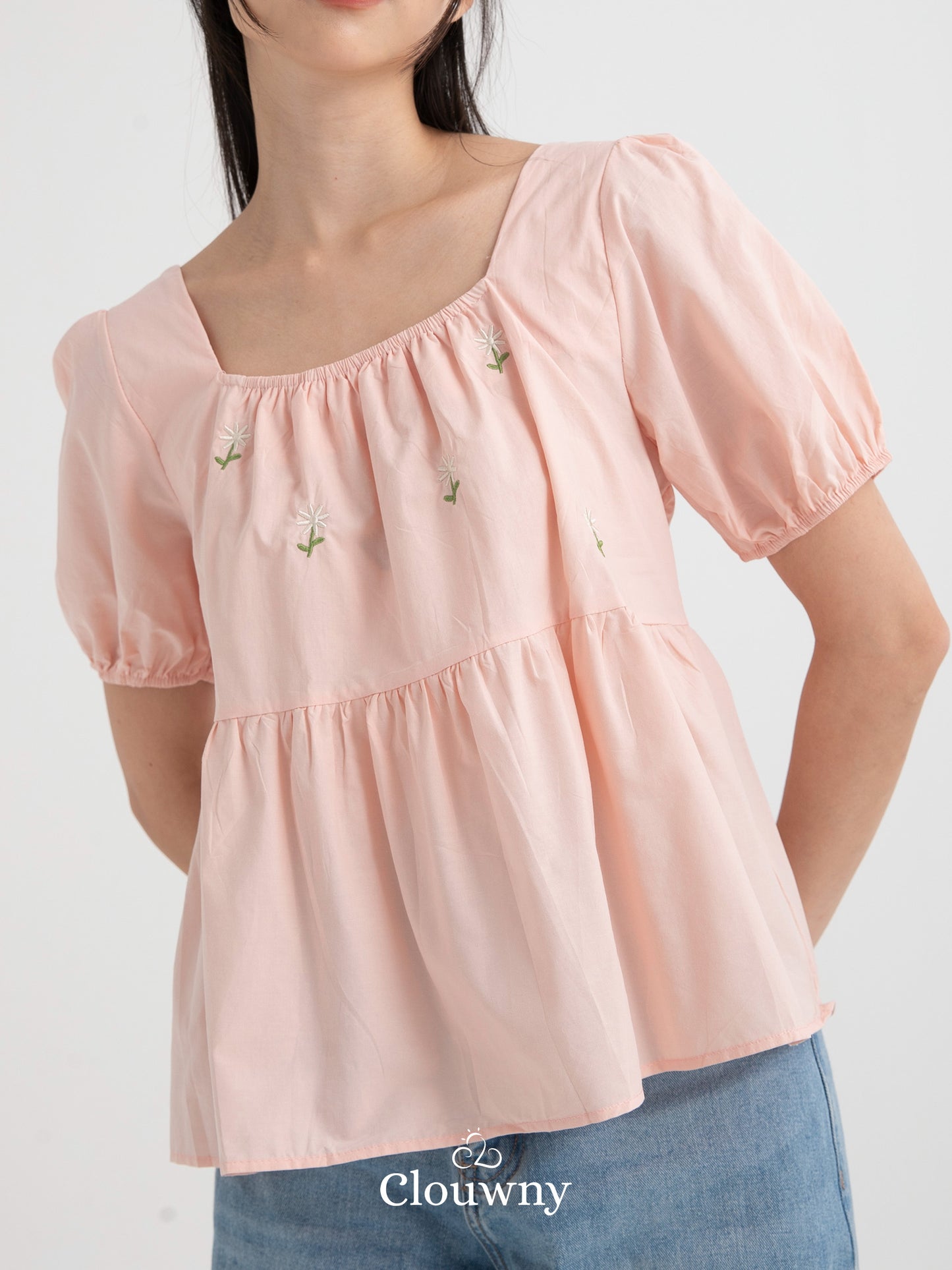 Daisy Flower Top - Pink