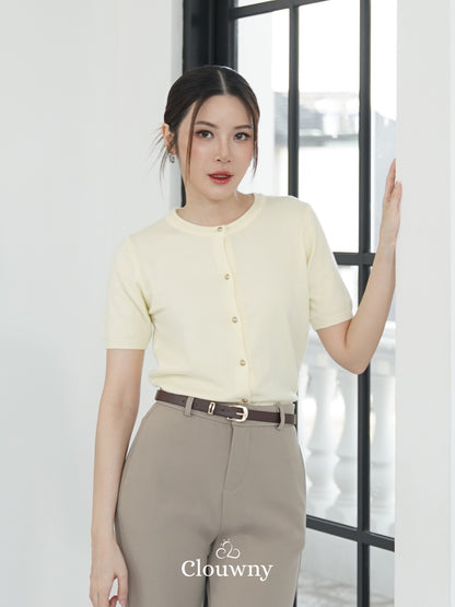 Cayan Knit Top - Yellow