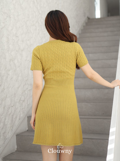 Kansa Knit Dress - Lime