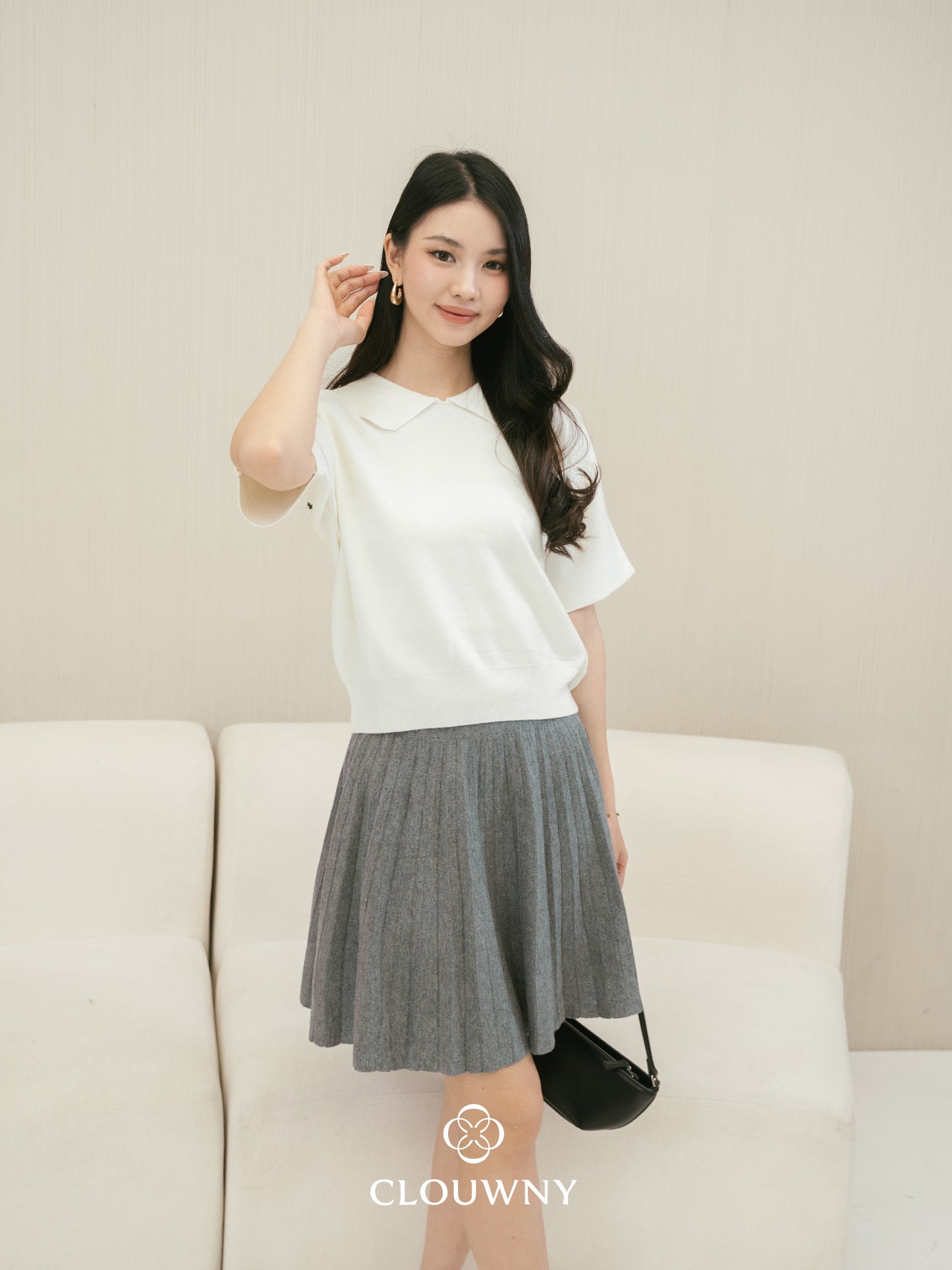 Diva Knit Skirt - Grey