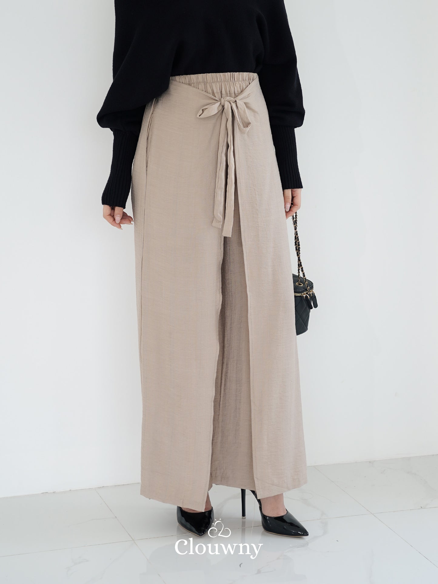 Dylan Wrap Cullotes - Light Khaki