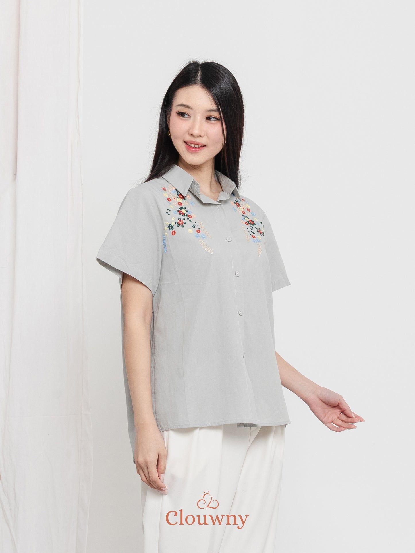 Patra Cotton Shirt - Sage Green
