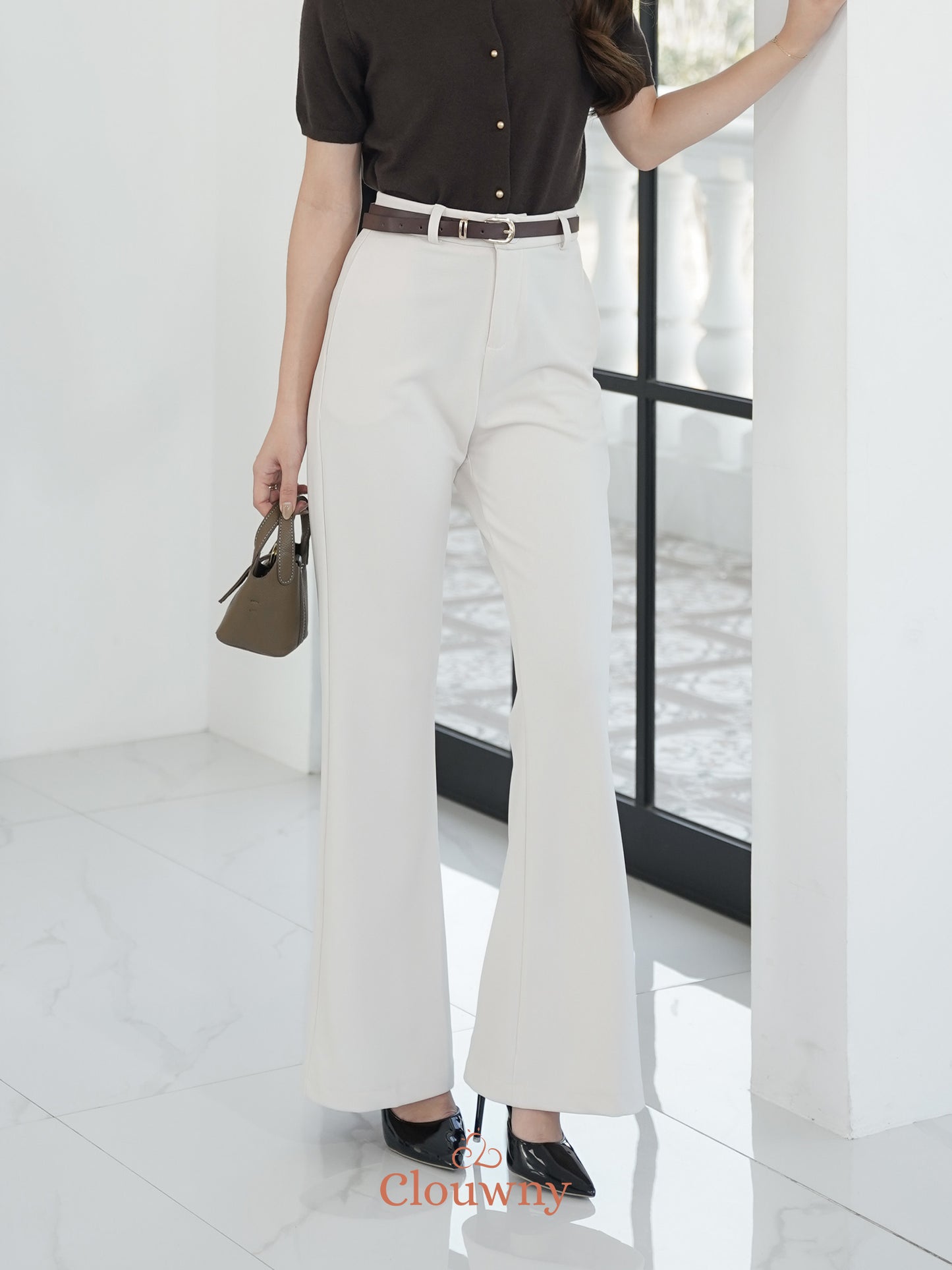 Kino Cutbray Pants - Broken White