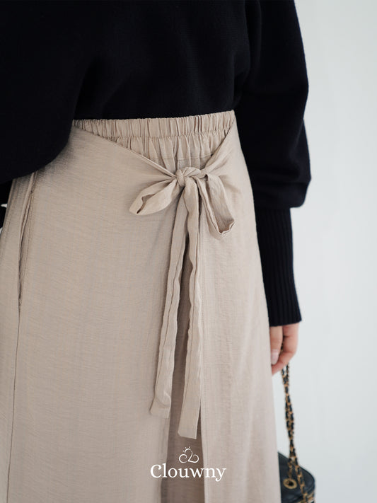Dylan Wrap Cullotes - Light Khaki
