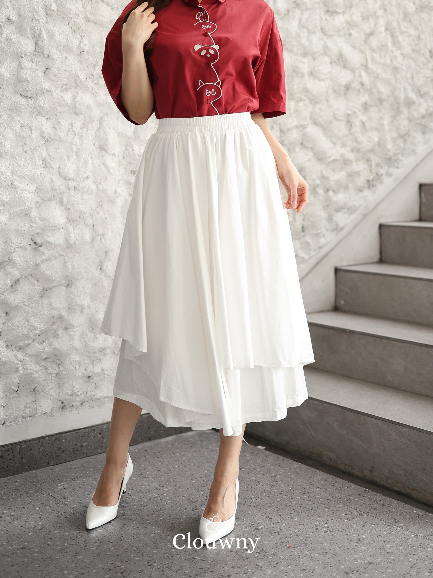 Racita Layer Pants - White