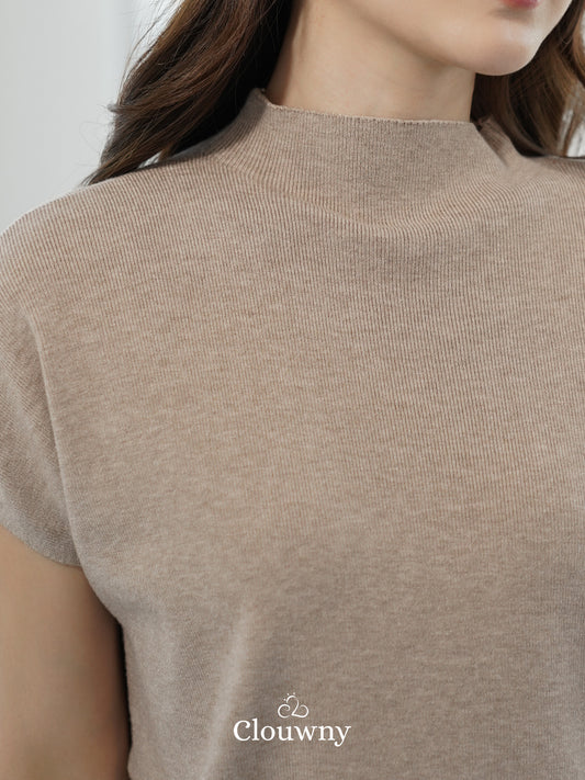 Semi Turtle Top - Beige