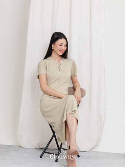 Konsta Knit Dress - Khaki