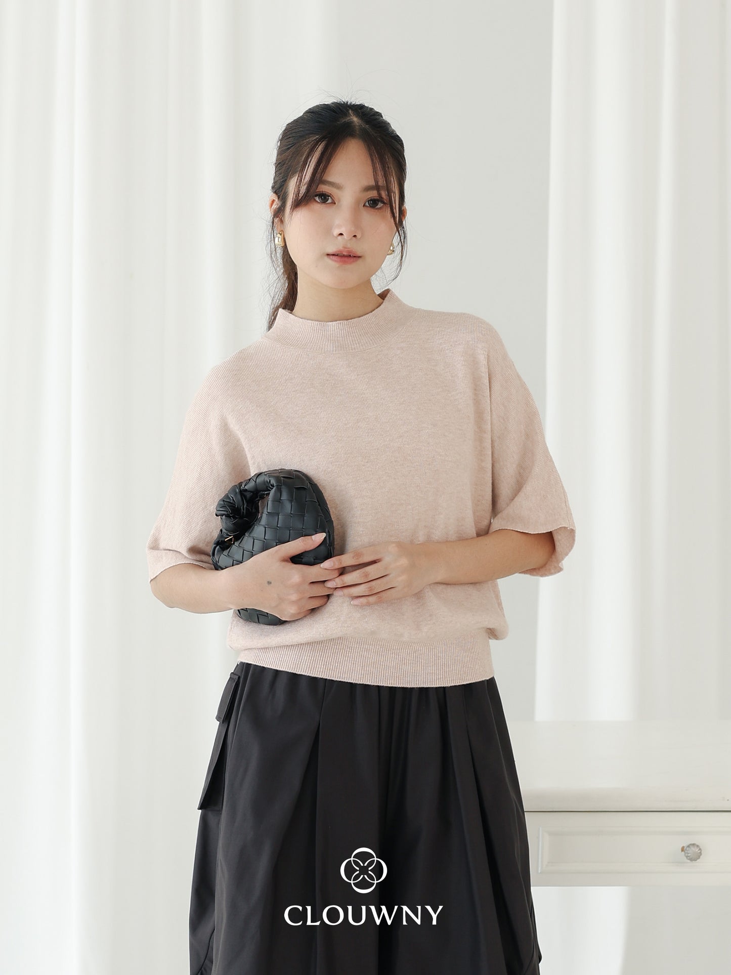 Castle Knit Top - Dusty Pink