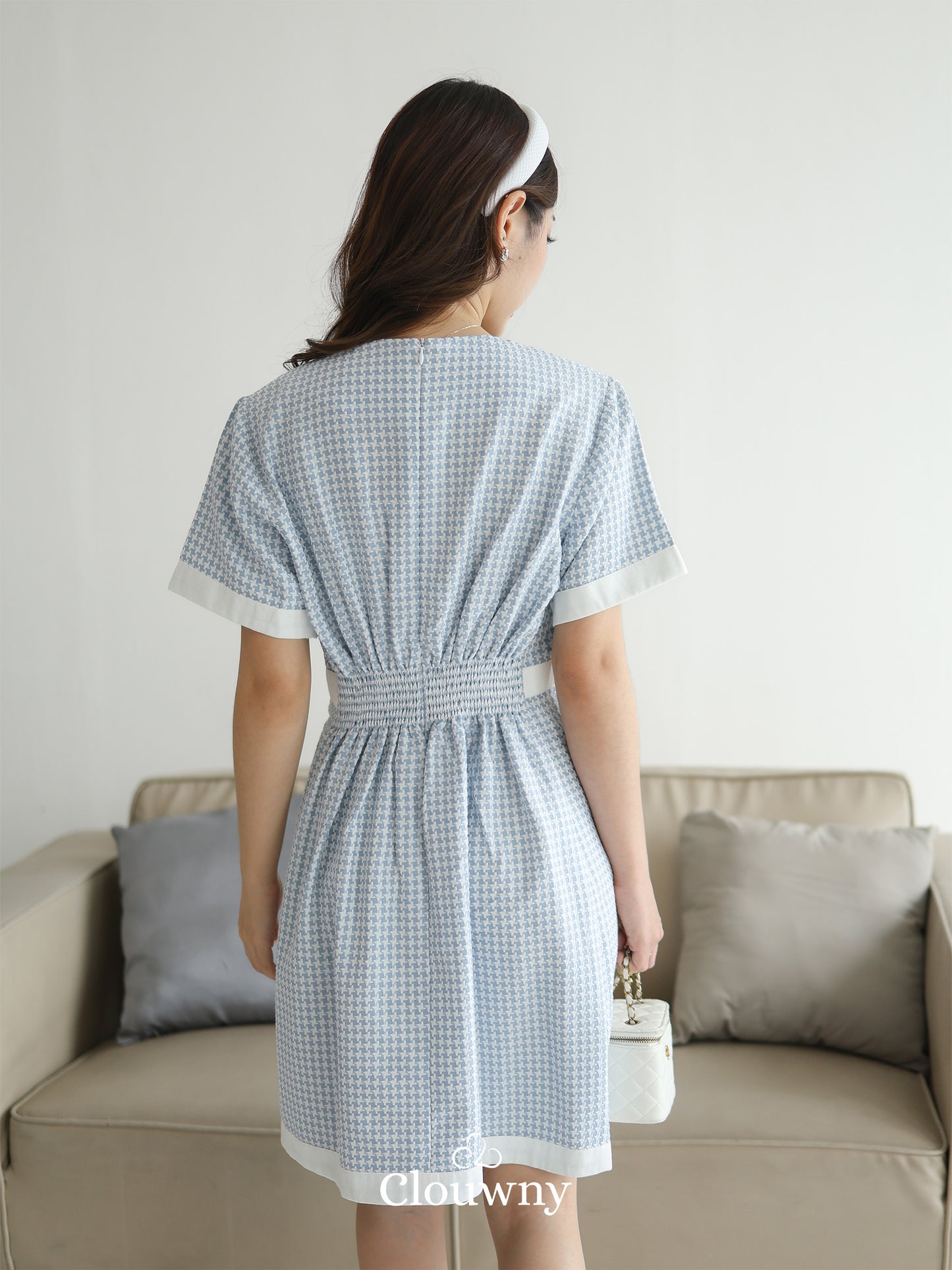 Prita Mini List Dres - Blue