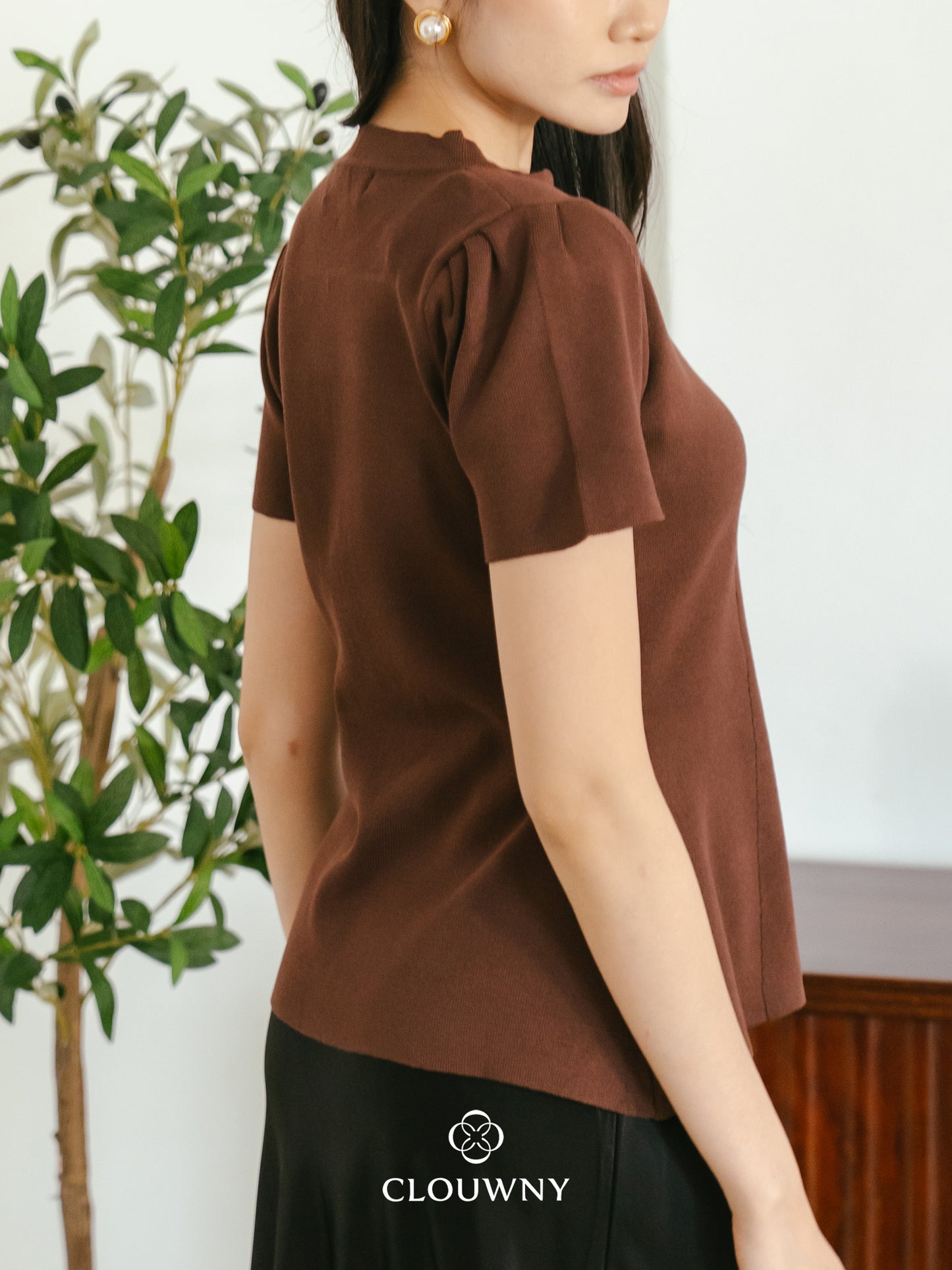 Lee Shanghai Knit Top - Coffee