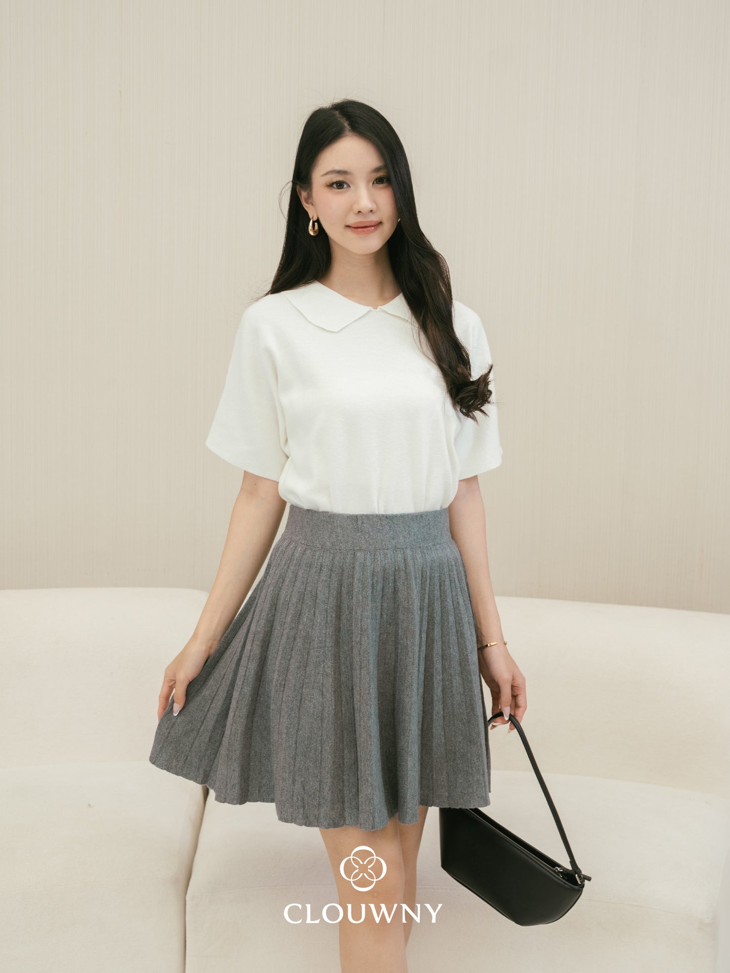 Diva Knit Skirt - Grey
