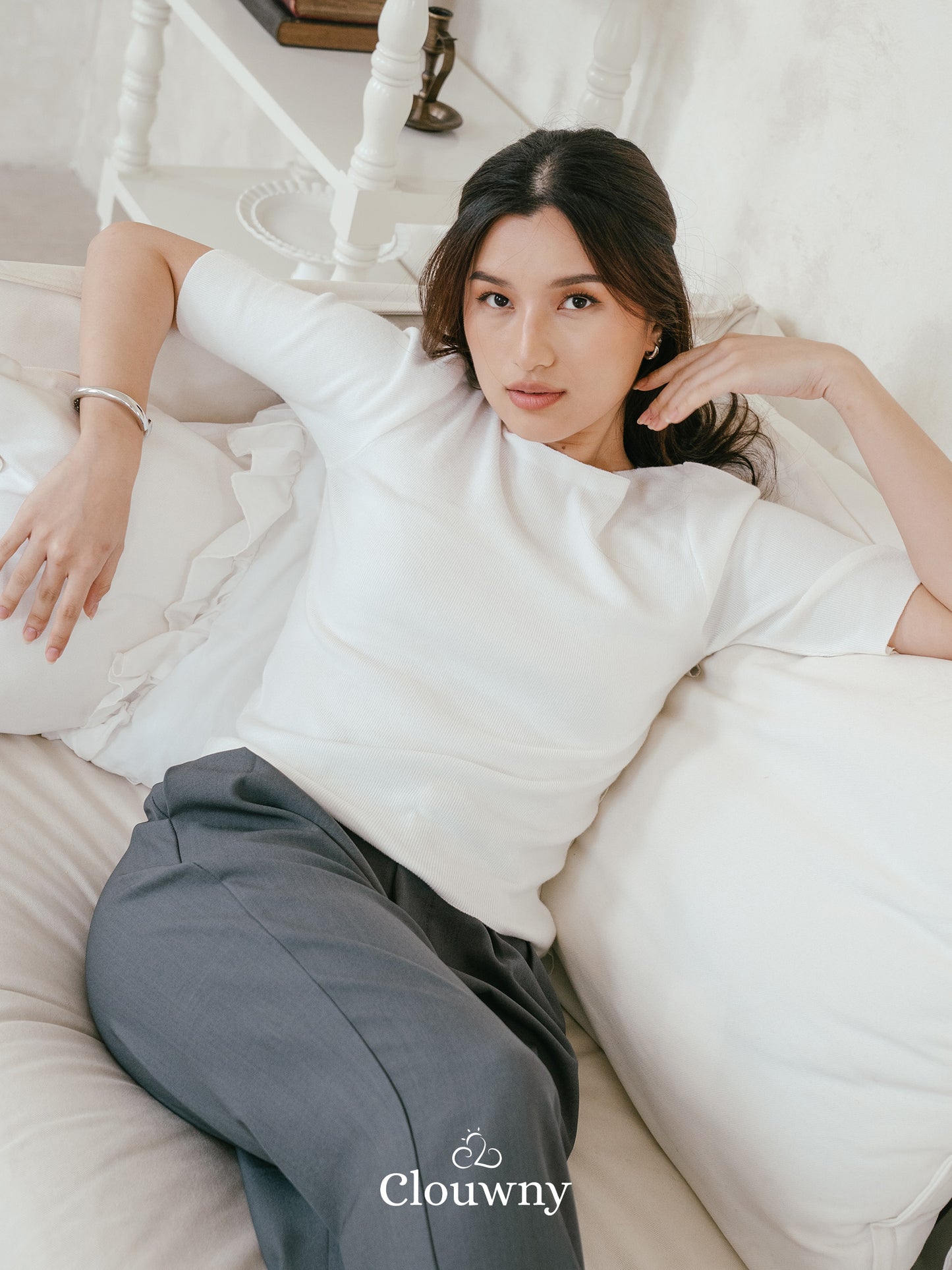 Remy Knit Top - White