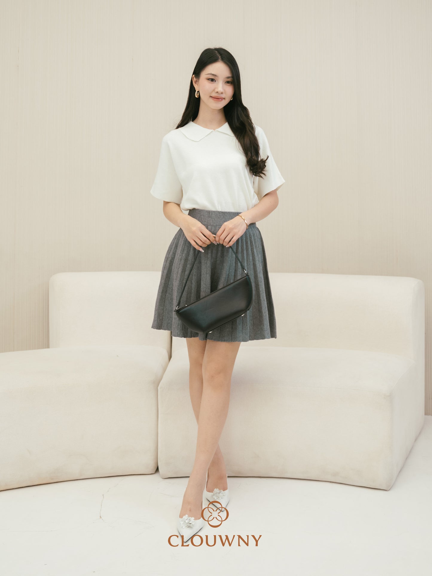Diva Knit Skirt - Grey