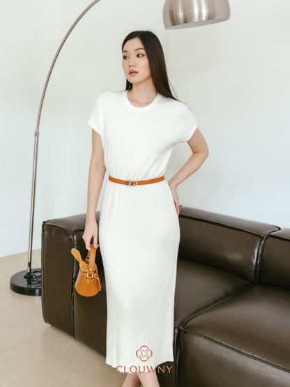 Dune Knit Dress - Broken White