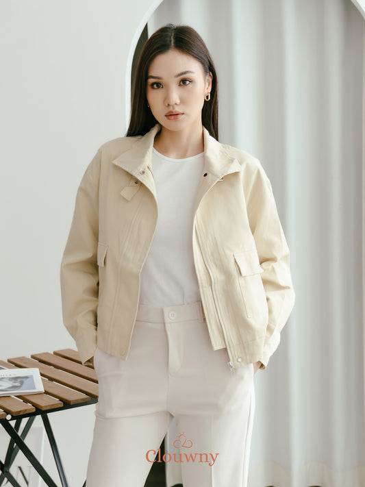 Glinda Pocket Jacket - Cream