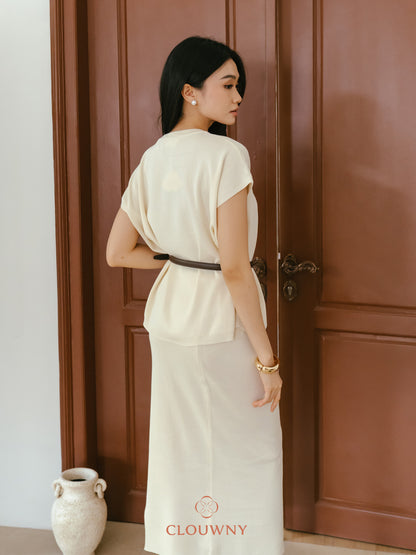 Kurasu Round Knit Set - Broken White