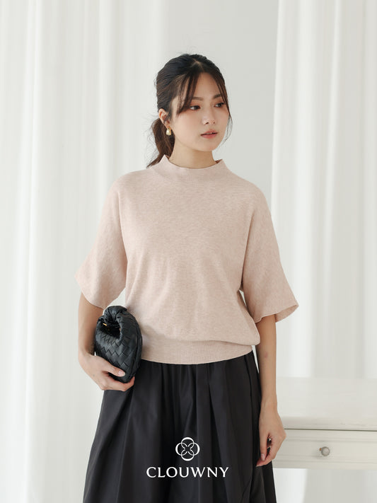 Castle Knit Top - Dusty Pink