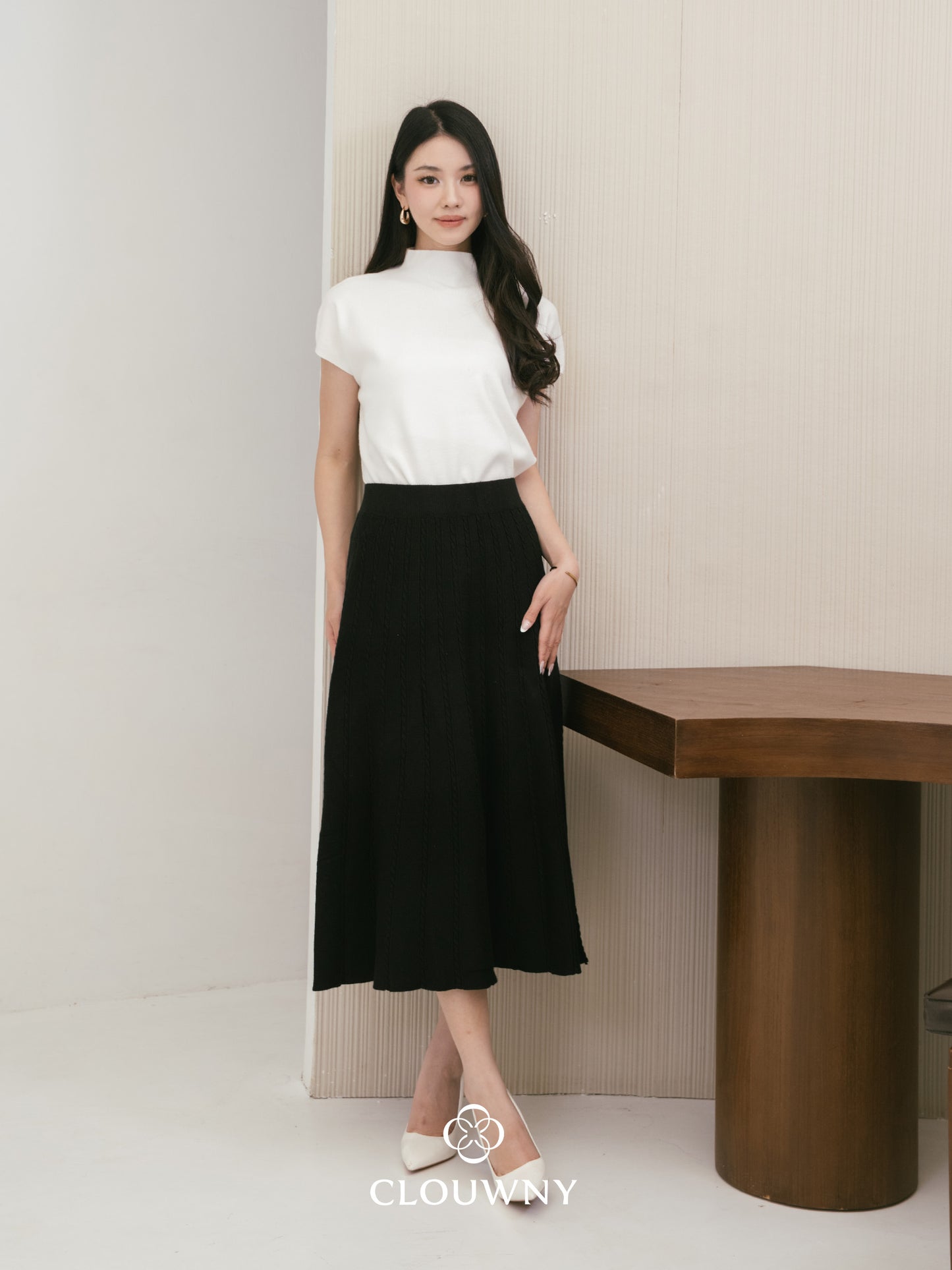 Chesma Knit Skirt - Black