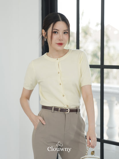 Cayan Knit Top - Yellow