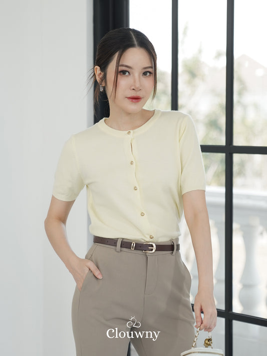 Cayan Knit Top - Yellow