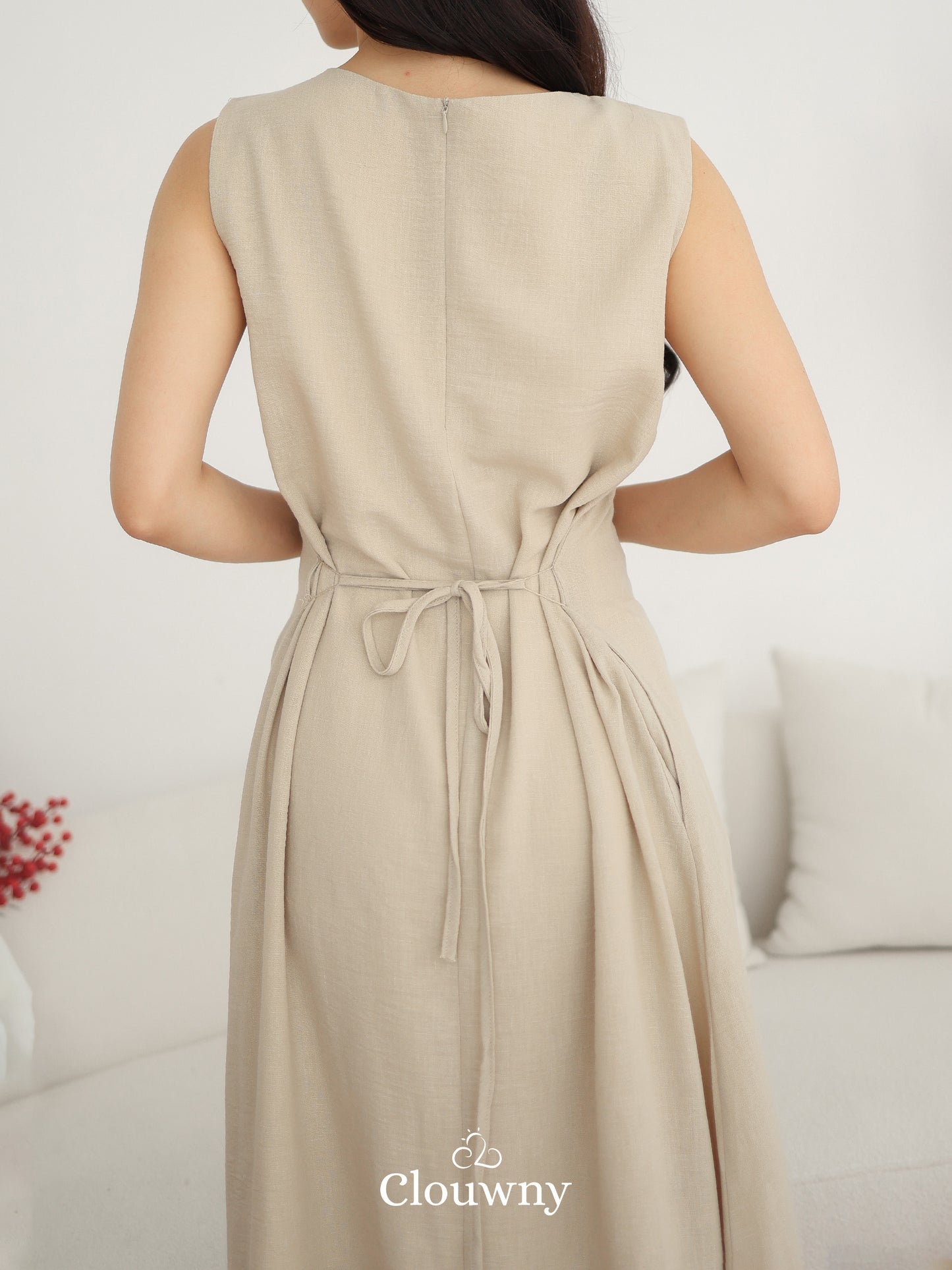 Barla Loose Dress - Cream