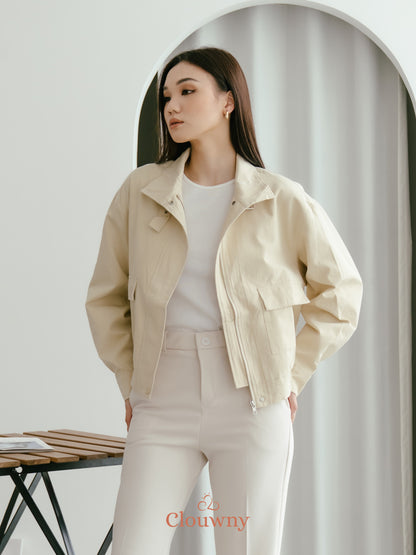 Glinda Pocket Jacket - Cream