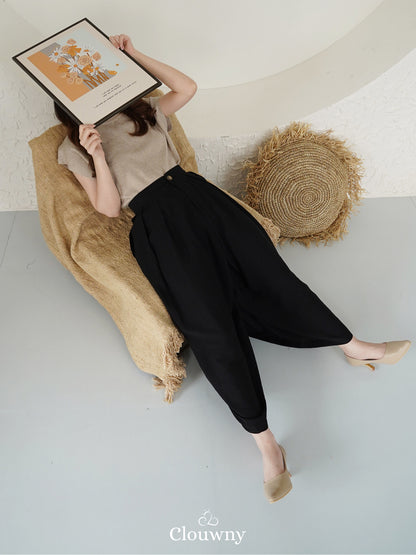 Yuni Cullotes Pants - Black