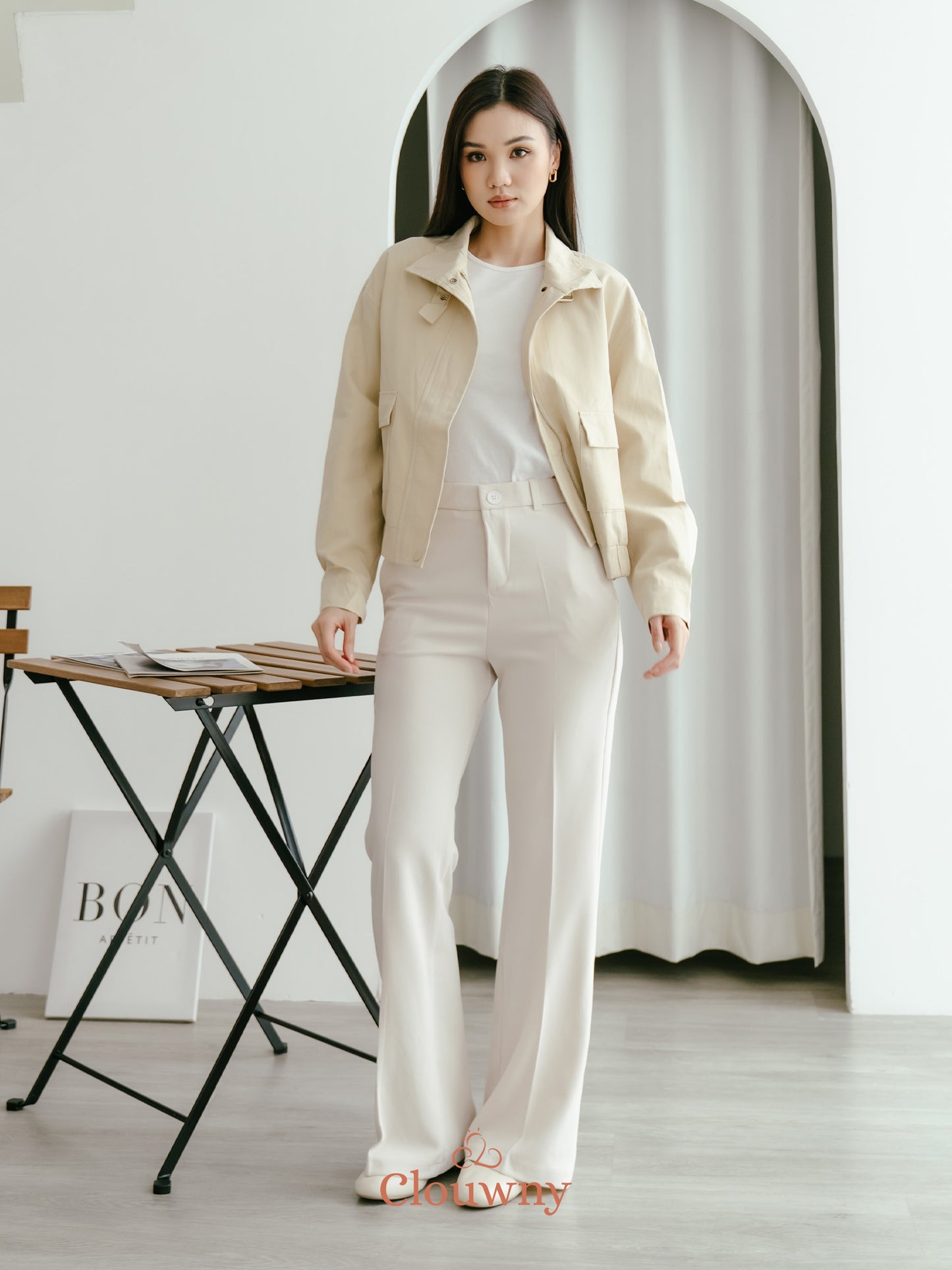 Glinda Pocket Jacket - Cream