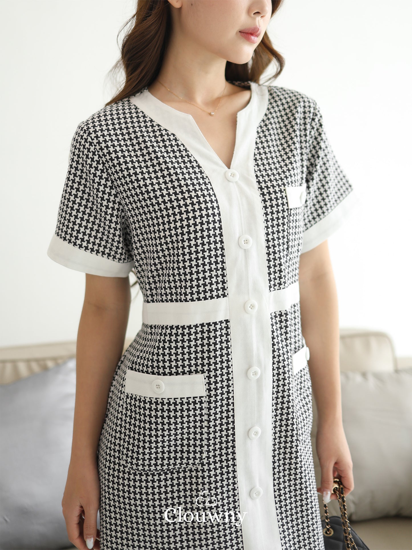 Prita Mini List Dress - Black