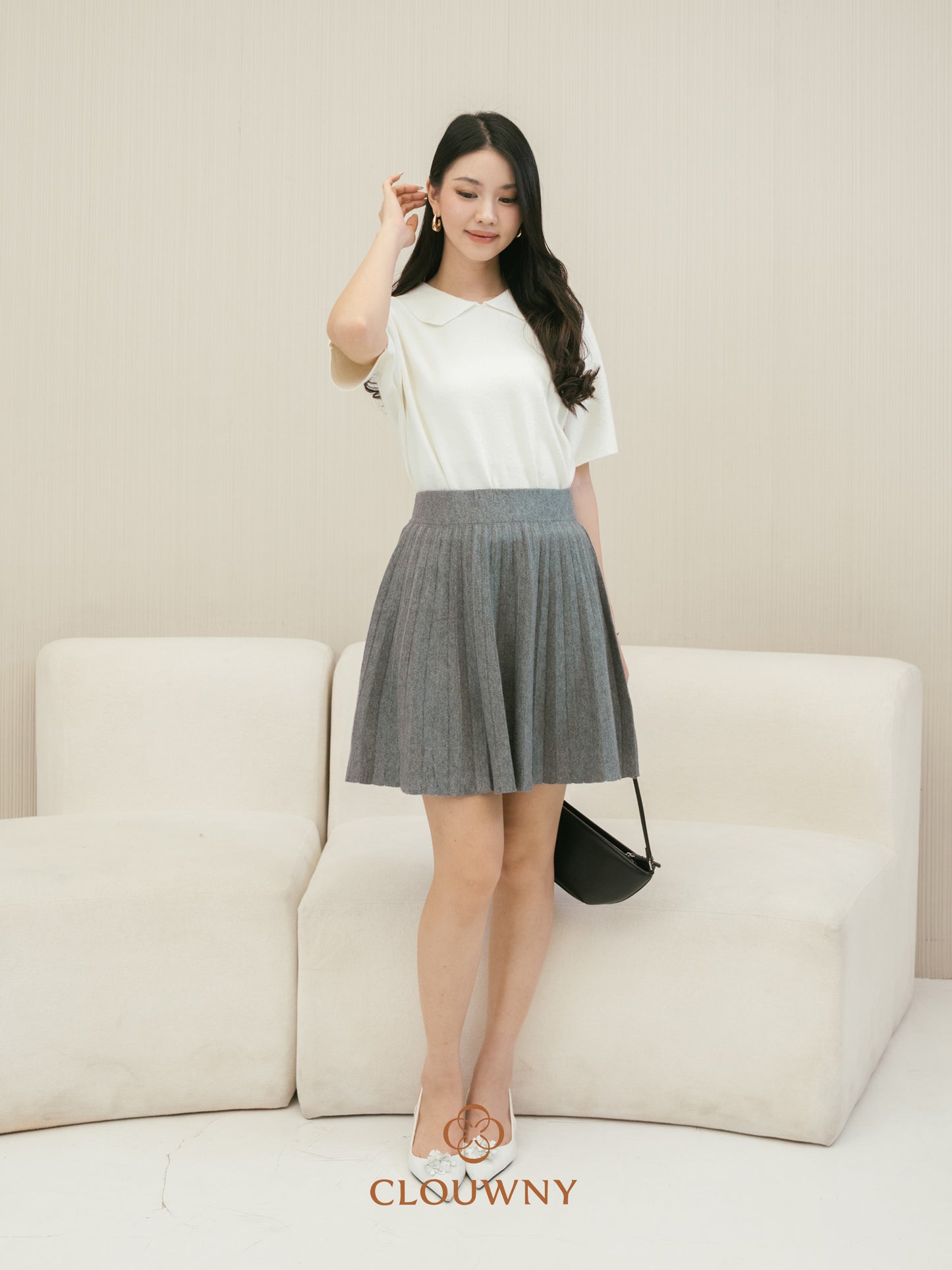 Diva Knit Skirt - Grey