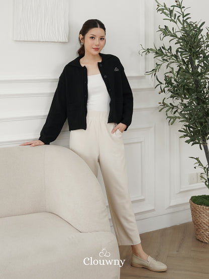 Gratia Pocket Knit Cardigan - Black