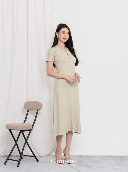 Konsta Knit Dress - Khaki