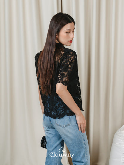 Villy Lace Blouse - Black