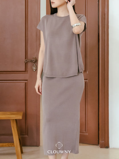 Kurasu Round Knit Set - Beige