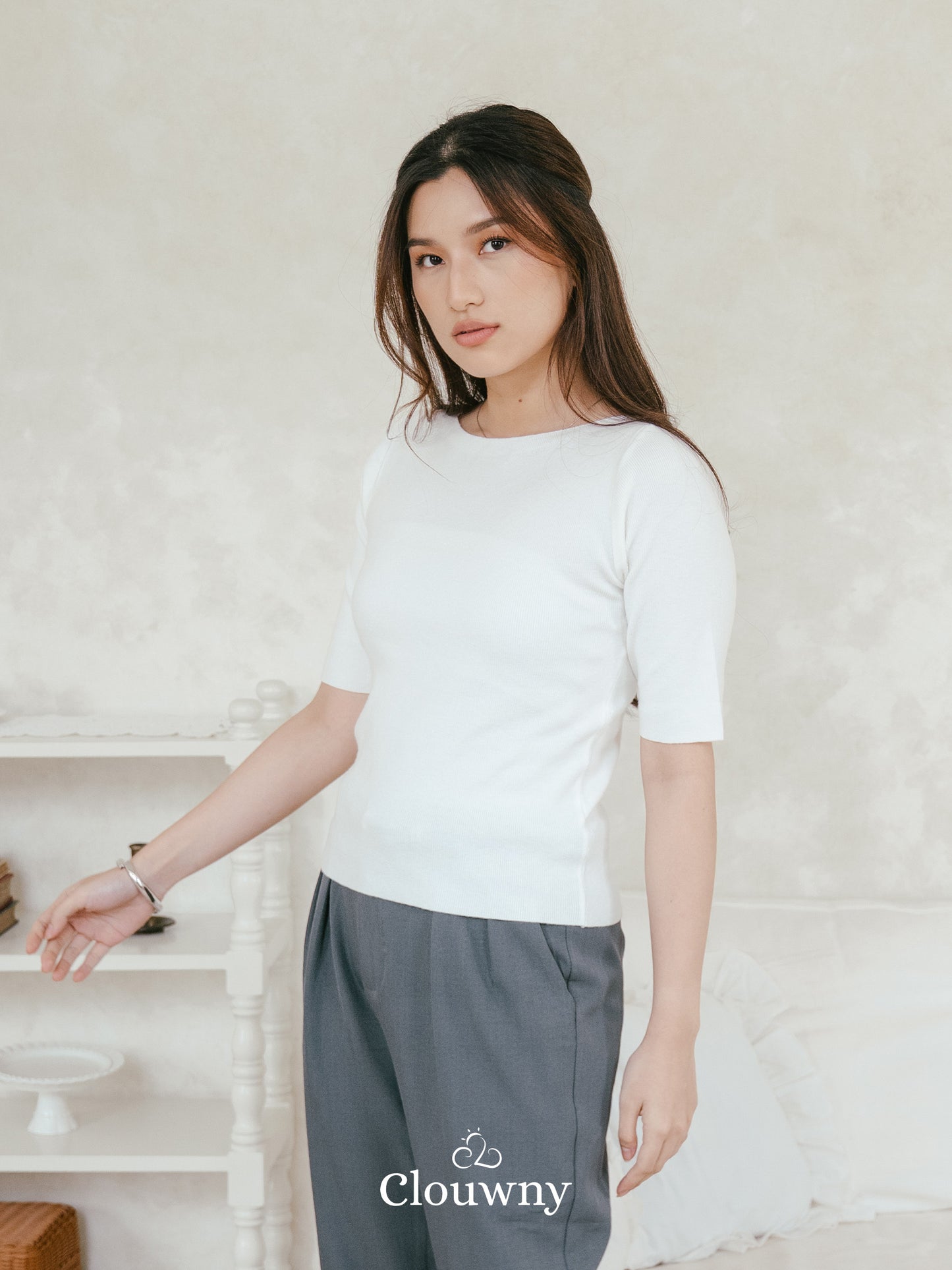 Remy Knit Top - White