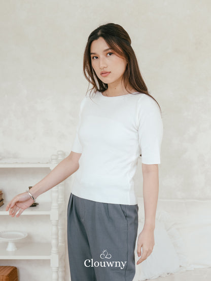 Remy Knit Top - White