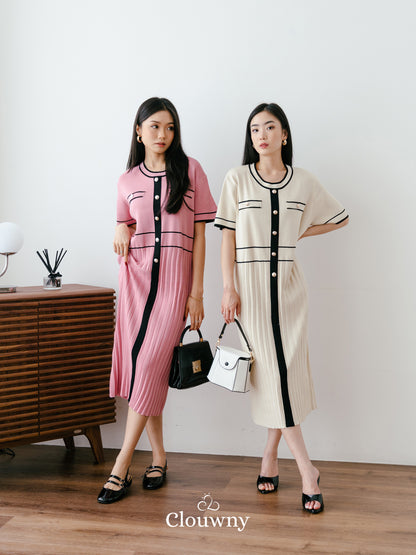 Noir Knit Dress - Pink