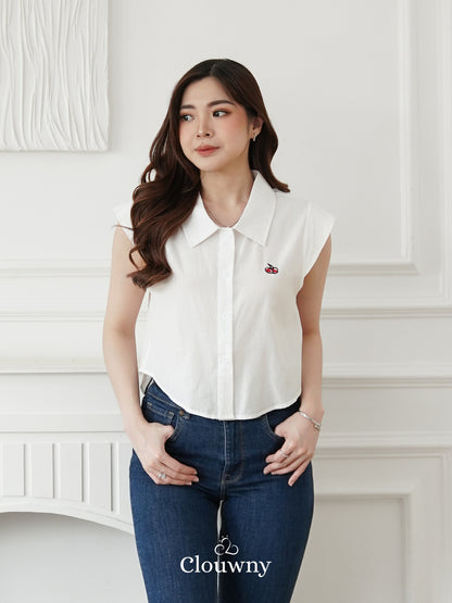 Abigail Cotton Blouse - White