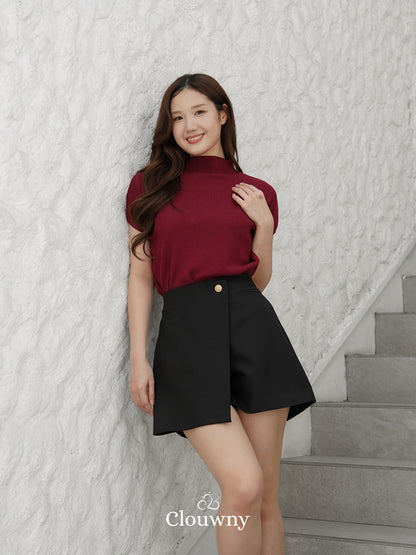 Liora Button Skort - Black