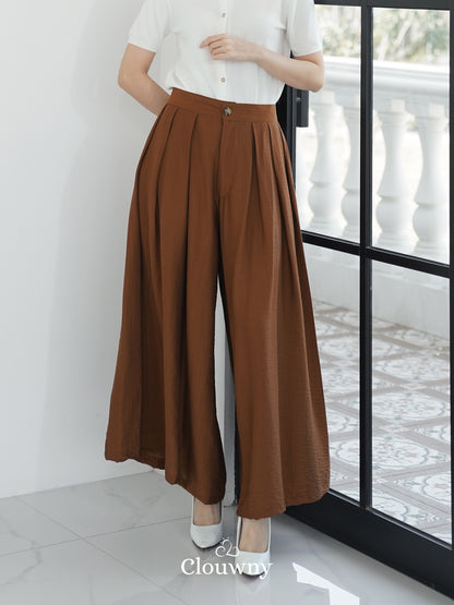 Yuni Cullotes Pants - Walnut