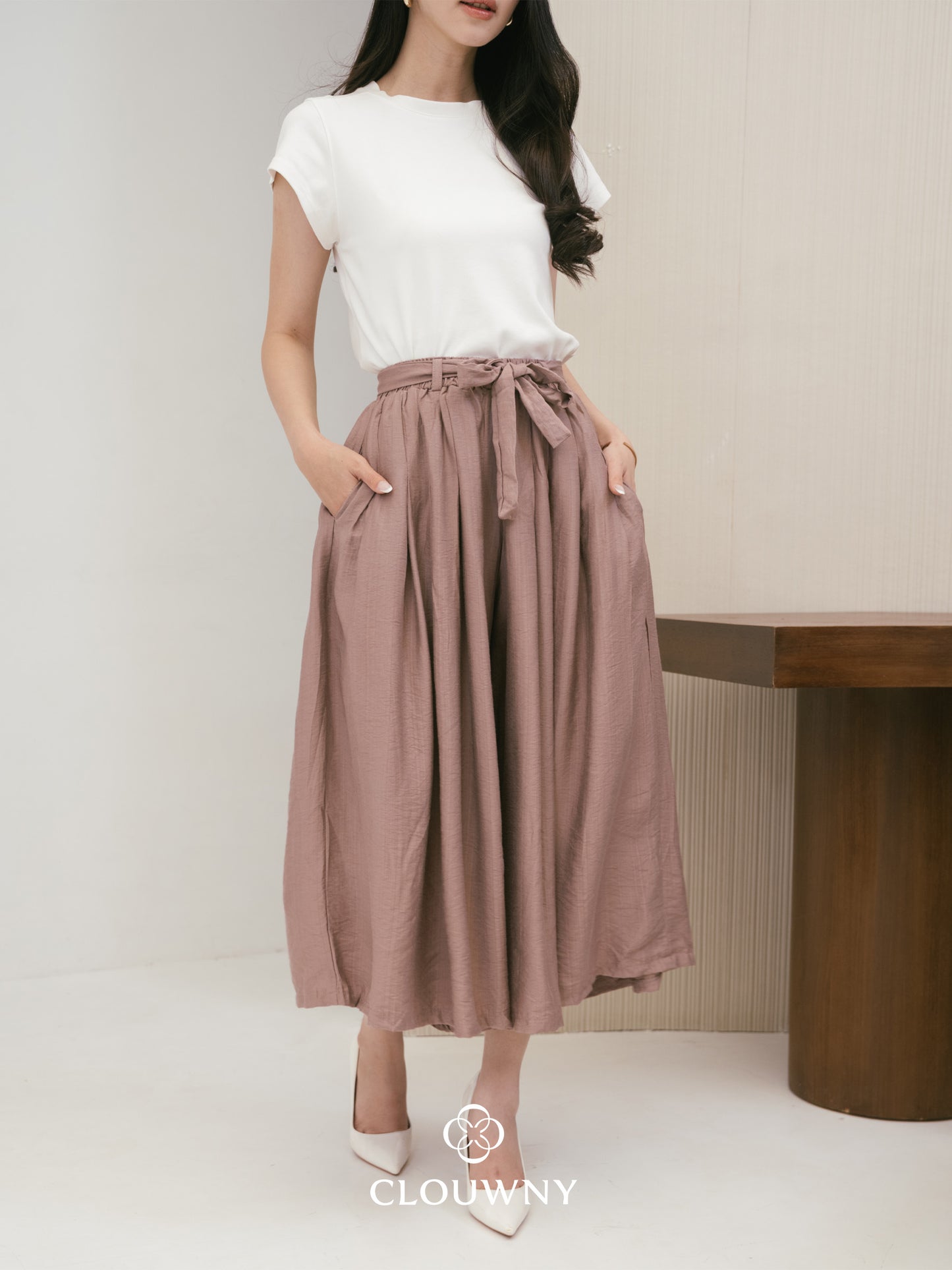 Emilia Cullote Pants - Dark Mauve
