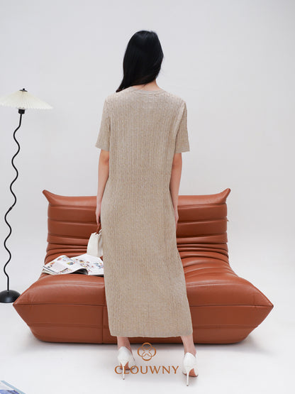 Jorji Basic Knit Dress - Khaki