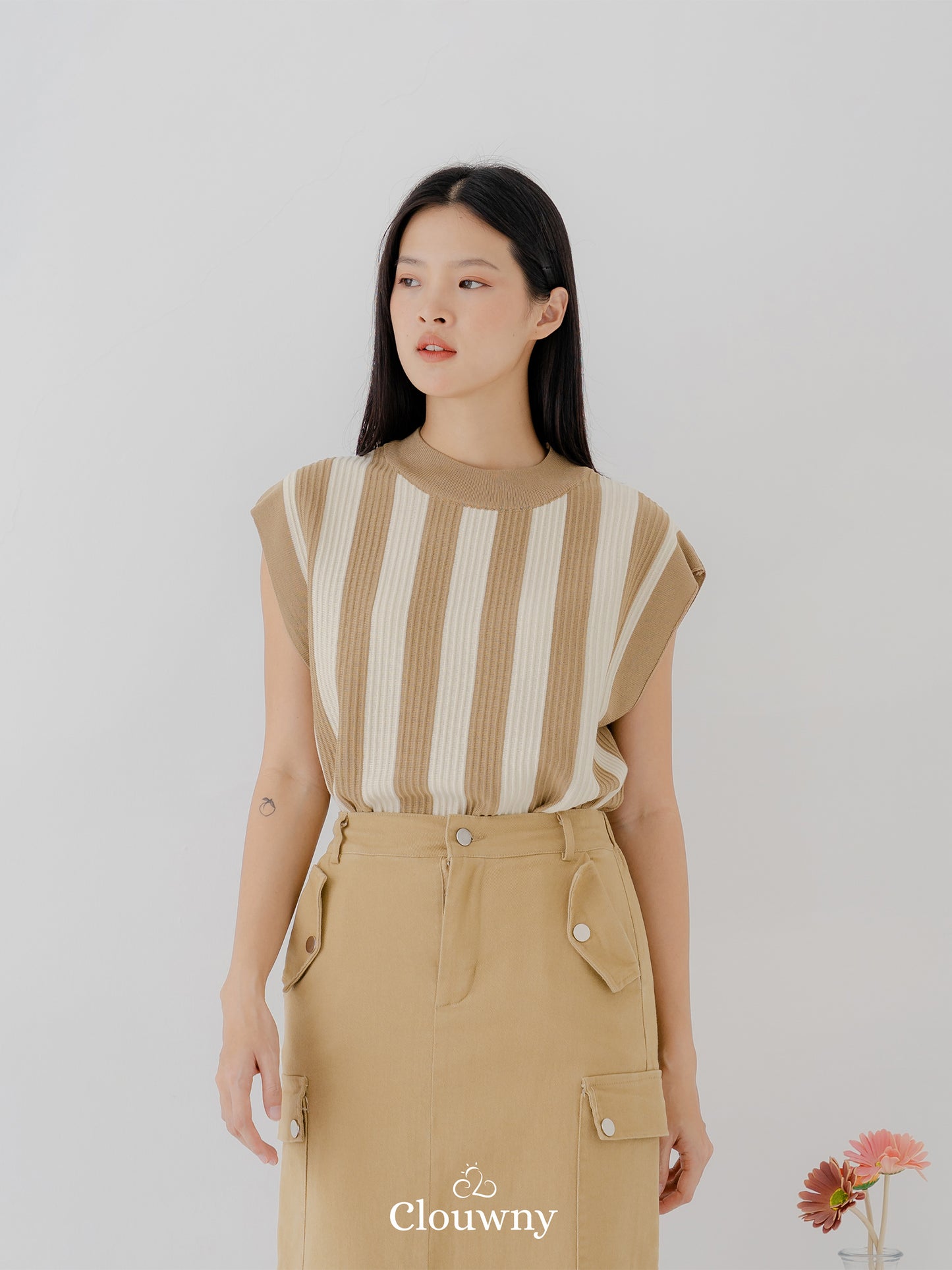 Kind Stripes Top - Beige