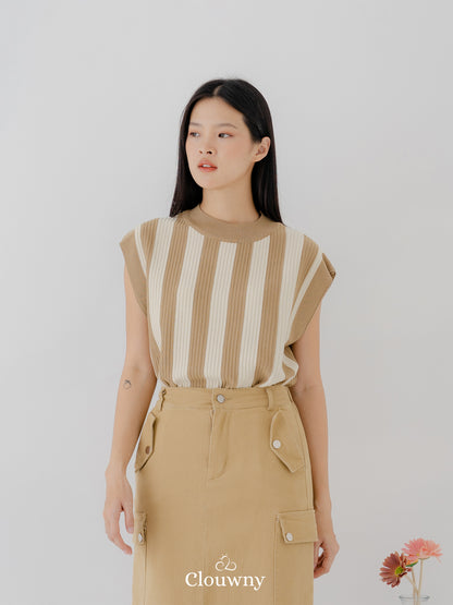 Kind Stripes Top - Beige