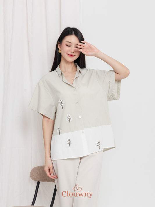 Yolka Cotton Shirt - Mint