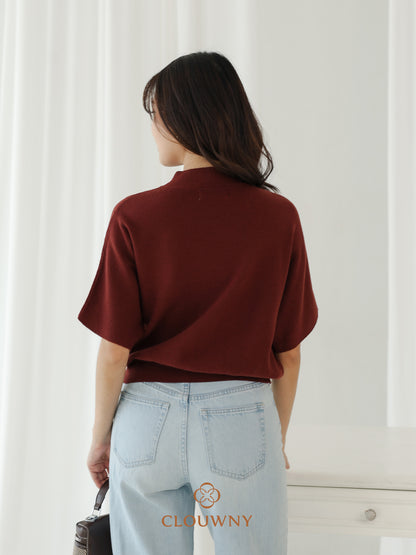 Castle Knit Top - Coffee